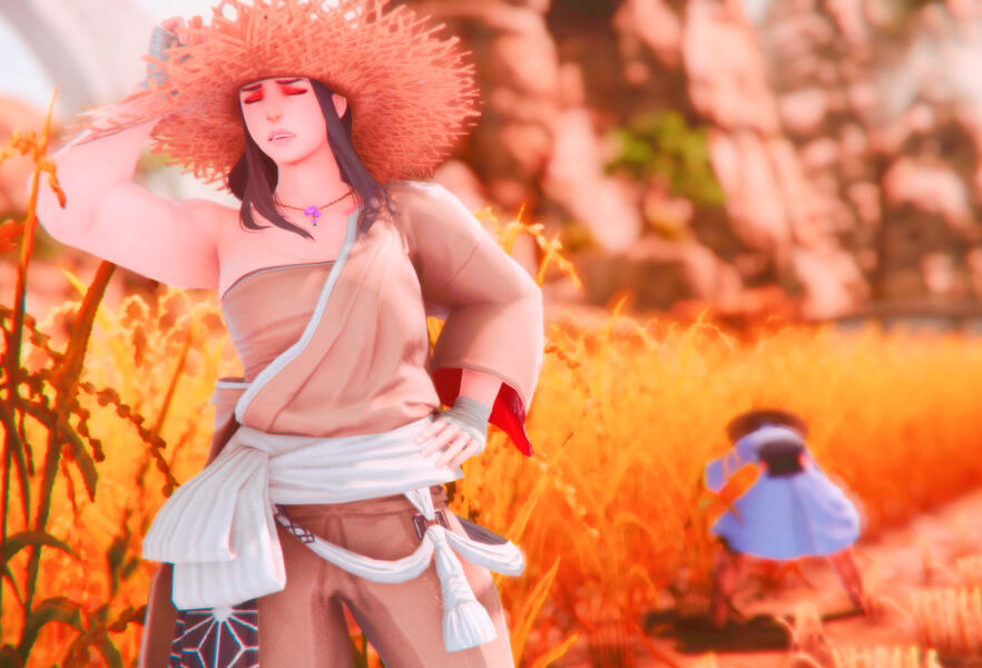 Miqo'te woman in soft light.